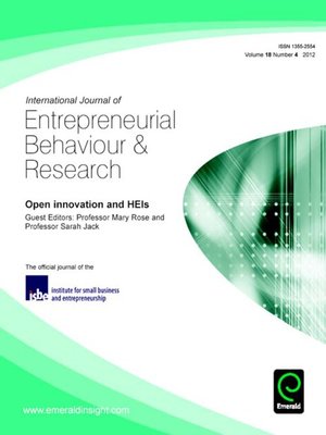 cover image of International Journal of Entrepreneurial Behaviour & Research, Volume 18, Issue 4